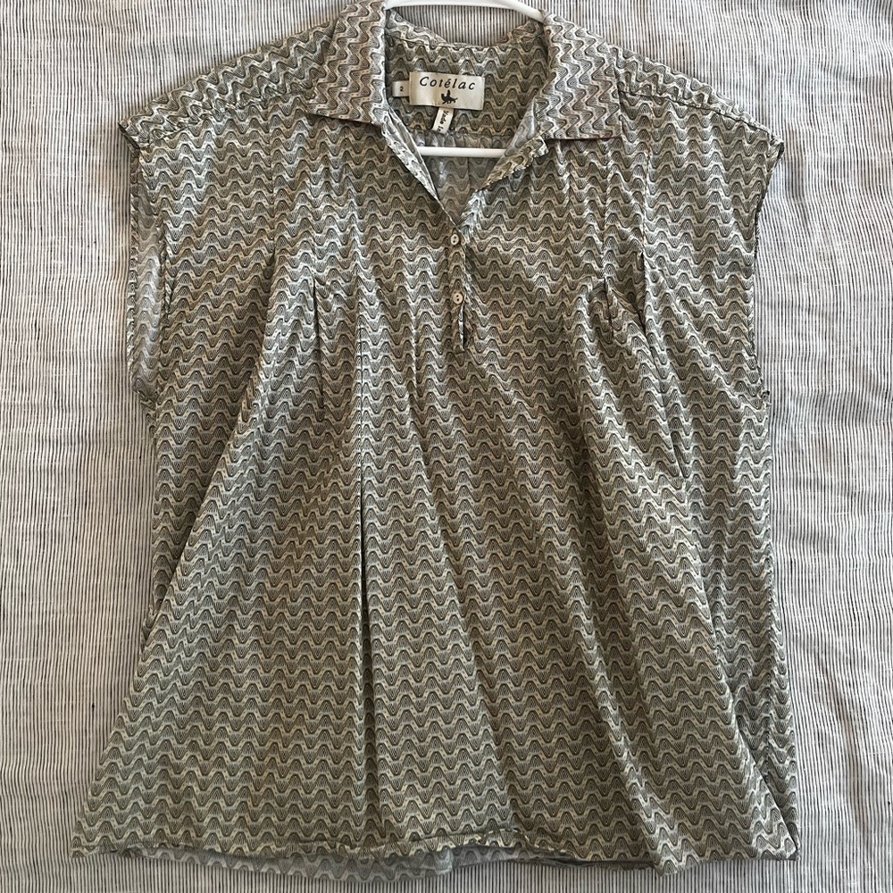 Cotélac Sleeveless Print Top